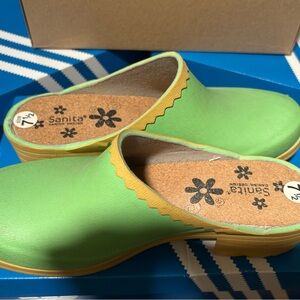 Sanita Green Clogs
